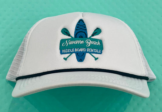 Logo White Mesh Trucker Hat
