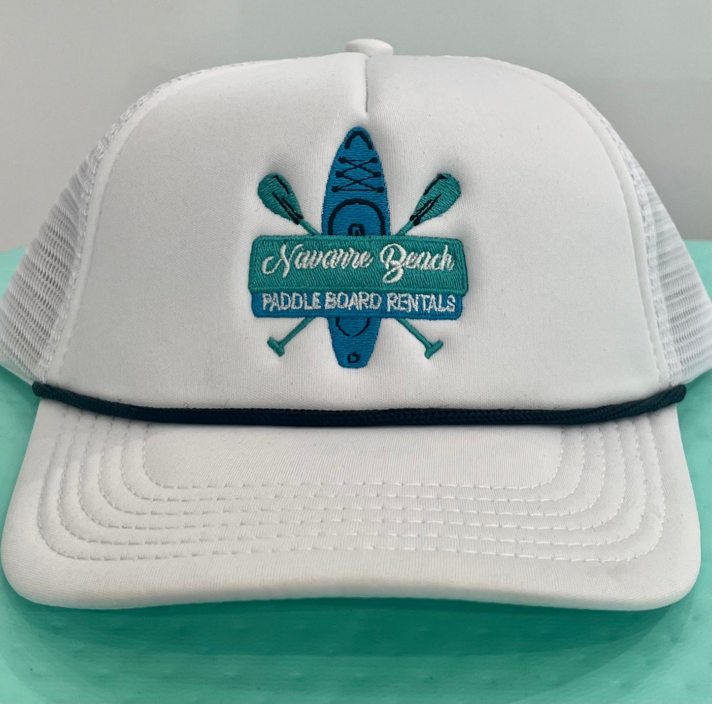 Logo White Mesh Trucker Hat