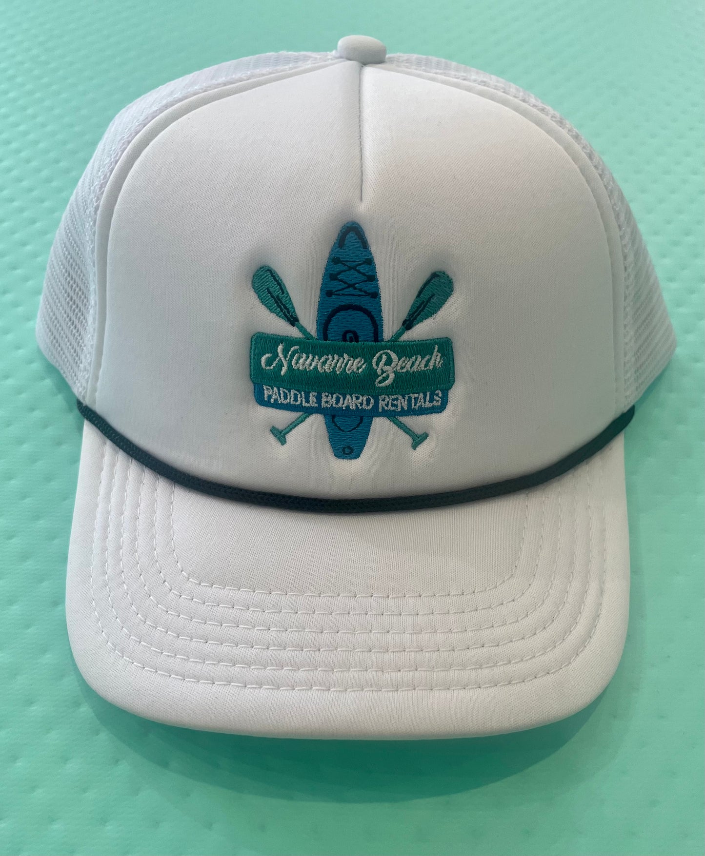 Logo White Mesh Trucker Hat