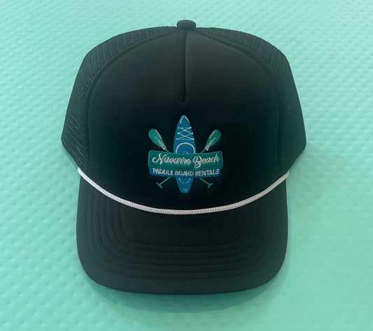 Logo Black Mesh Trucker Hat